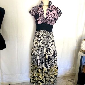 Papillon Los Angeles midi cotton floral Dress size S